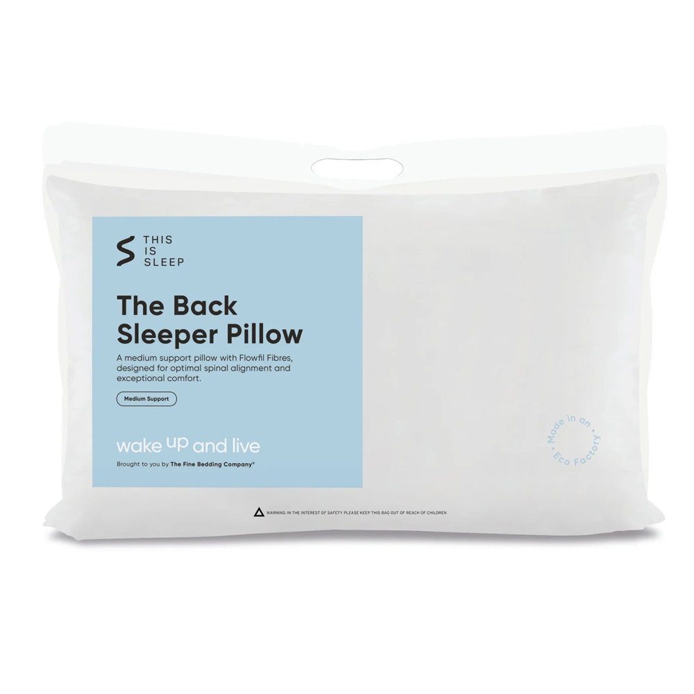 The Fine Bedding Company Back Sleeper Pillow